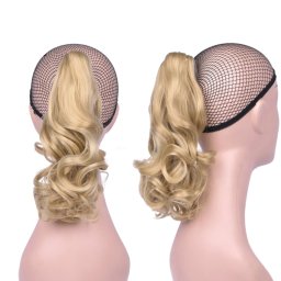 Girlshow Culík, cop na skřipci vlnitý, 32 cm - M27B/613 (mix karamelová/beach blond)