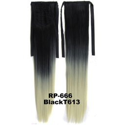 Girlshow Culík, cop na zavazování rovný OMBRE - odstín Black T 613