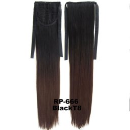Girlshow Culík, cop na zavazování rovný OMBRE - odstín Black T 8