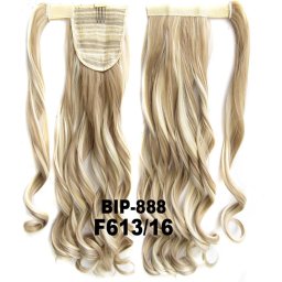Girlshow Culík - cop vlnitý, 57 cm se suchým zipem a omotávkou - F613/16 (melír beach blond v pastelově plavé)
