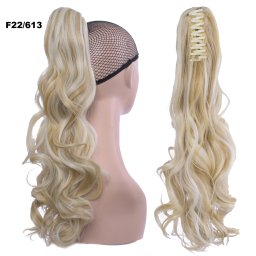Girlshow Culík, cop na skřipci vlnitý 55 cm - F22/613 (melír světle plavé v beach blond)