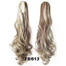 Girlshow Culík, cop na skřipci vlnitý 55 cm - F8/613 (melír světle hnědé v beach blond)