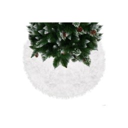SPRINGOS Koberec pod vánoční stromeček 115 cm, bílý CA0759-XG