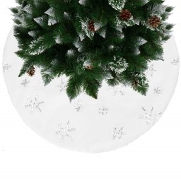 SPRINGOS Koberec pod vánoční stromeček 55 cm, bílý CA1050-XG