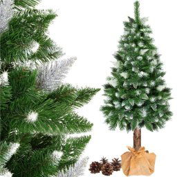 SPRINGOS Vánoční stromek Borovice zasněžená na kmínku 220 cm CT0112-XG