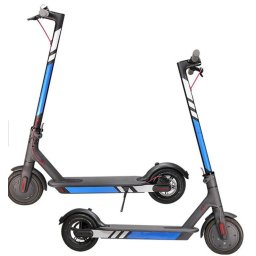 Reflexní polepy pro elektorkoloběžky - stříbrná/modrá
