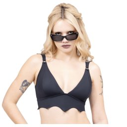 plavky dámské (vrchní díl) KILLSTAR - Nocturnal Echo - Black - KSRA012615