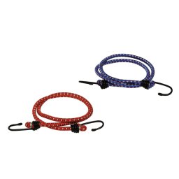 KesTek Pružný upínací popruh s háky 8 mm x 60 cm, 2 ks 40241KT