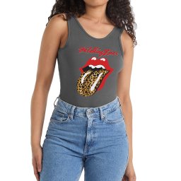 body dámské THE ROLLING STONES - LEOPARD - AMPLIFIED - ZAV853D55