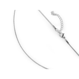 Hadí řetízek z nerezové oceli, barva 1 (1,3 mm) platina