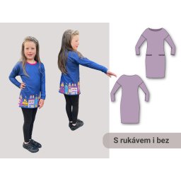 Střih Matylda dětské tričko - šaty