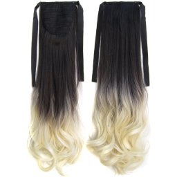 Girlshow Culík, cop na zavazování vlnitý OMBRE - odstín Black T 613