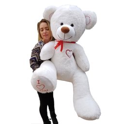 Velký plyšový Medvídek 160 cm white
