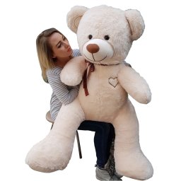 Velký plyšový Medvídek 160 cm cream