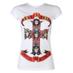 tričko dámské Guns N' Roses - Appetite For Destruction - ROCK OFF - GNRTSP01LW