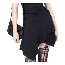 sukně dámská KILLSTAR - Luminastra - Black - KSRA012695