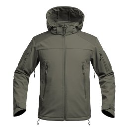 Bunda FIGHTER V2 softshell s kapucí ZELENÁ vel. L