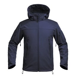 Bunda FIGHTER V2 softshell s kapucí MODRÁ vel. L