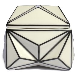Modernista designové dózy Krystal Large