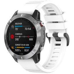 FIXED Silicone Strap pro Garmin QuickFit 22mm bílý