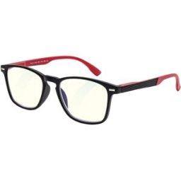 GLASSA - BlueLight GLASSA Blue Light Blocking Glasses PCG 029, +1,00 dio, černo červené
