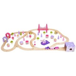 Bigjigs Toys Bigjigs Dřevěné vláčkodráhy pro princezny
