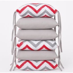 BabyTýpka polštářkový mantinel - Cikcak Red Grey