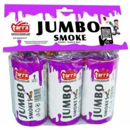 TARRA pyrotechnik Dýmovnice - jumbo smoke - fialová - 3ks - trhací pojistka
