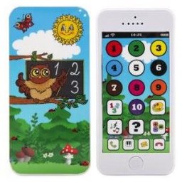 Teddies Naučný mobilní telefon s krytem Moudrá sova