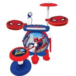 Lexibook Spider-man Set elektrických bubnů se sedátkem