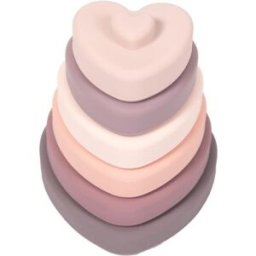 Bo Jungle Stohovací kousátka B-Silicone Hearts