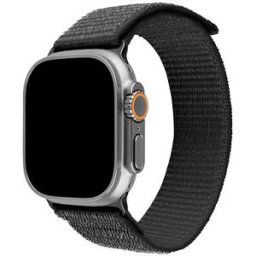 FIXED Nylon Sporty Strap pro Apple Watch Ultra 49mm tmavě šedý