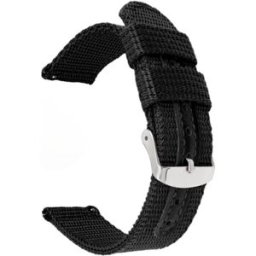 Gaira® GAIRA Řemínek na hodinky Army 3320 černý 24 mm
