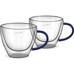 Lamart termosklenice LT9116 VASO Set Cappuccino 190 ml 2 ks modrý