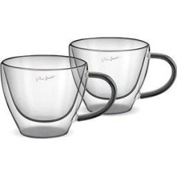 Lamart termosklenice LT9117 VASO Set Cappuccino 190 ml 2 ks černý