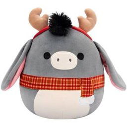 Squishmallows Osel s parohy a šálou Jason