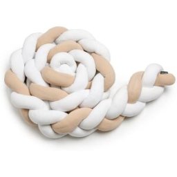 T-tomi Pletený mantinel 220 cm, white + beige