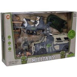WIKY Vojenský set s figurkami a efekty 25 cm