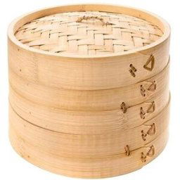 TESCOMA Napařovací košík bambusový NIKKO ¤ 20 cm, dvoupatrový
