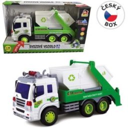 MaDe Auto popelářské s kontejnerem na setrvačník, 26 cm