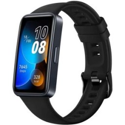 FIXED Silicone Strap pro Huawei Band 8/9/10 černý