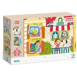 TM Toys Dodo Puzzle s tříděním obrázků Mazličci 18 dílků