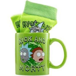 Pyramid Rick and Morty - hrnek a ponožky - dárková sada
