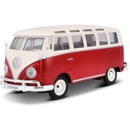 Maisto Volkswagen Van Samba, Bílo/červená