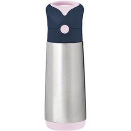 B.Box Termoska na pití s brčkem 500 ml indigo růžová