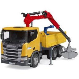 Bruder 03551 Nákladní auto Scania Super 560R s jeřábem a paletami