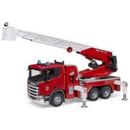 Bruder 3591 Hasičský vůz Scania Super 560R s otočným žebříkem a vodní pumpou