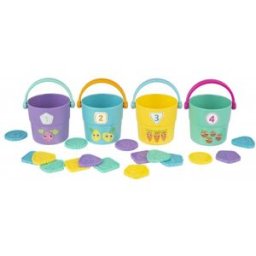 Playgro Počítání s barevnými skládacími kyblíčky