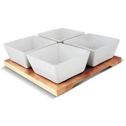 Lamart Sada servírovacích misek 4ks BAMBOO LT9018