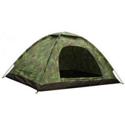 WERK Turistický stan pro max. 3 osoby, 2x2m, maskáčový